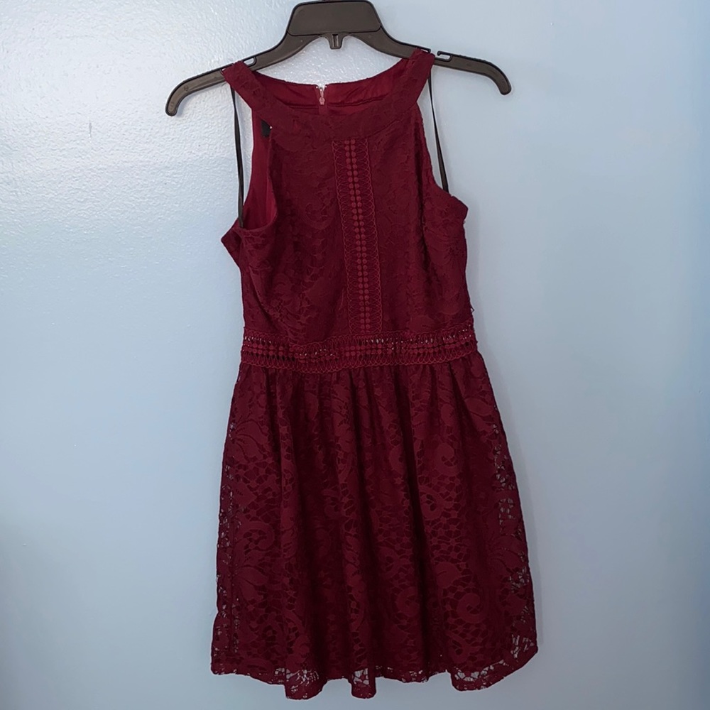 Burgundy Size 7 Casual dress from By & By